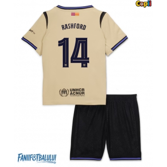 Barcelona Marcus Rashford #14 Echipament de Fotbal Replică 2025-26 Copii Deplasare (+ Șorturi)